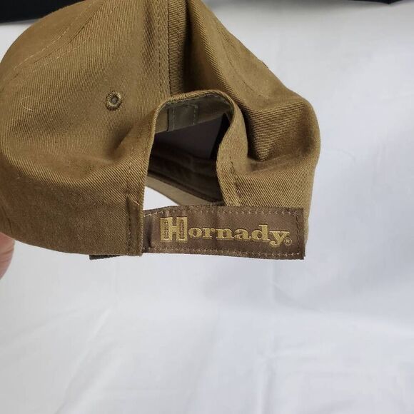 Hornady Embroidered Brown Cap Ballistic Logo Hat Adjustable - Picture 4 of 5